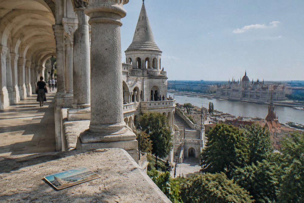 The lower terraces of Fisherman's Bastion in daylight