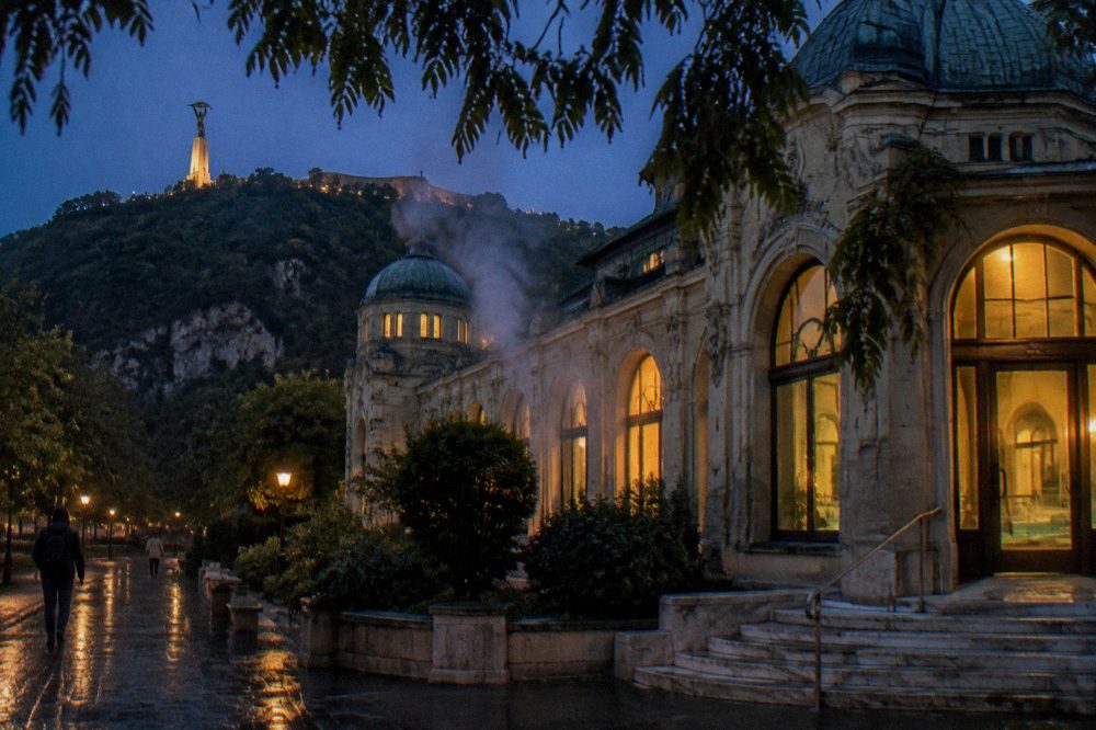 The exterior of the Gellért Thermal Bath building