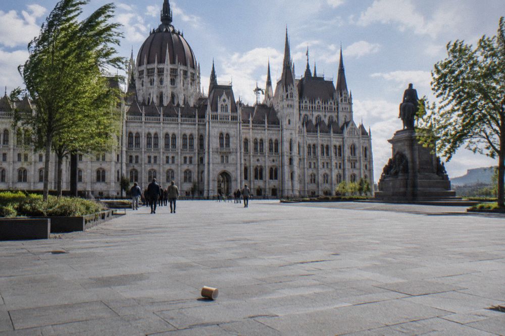 Kossuth Square stretching in front of the Hungarian Parliament building